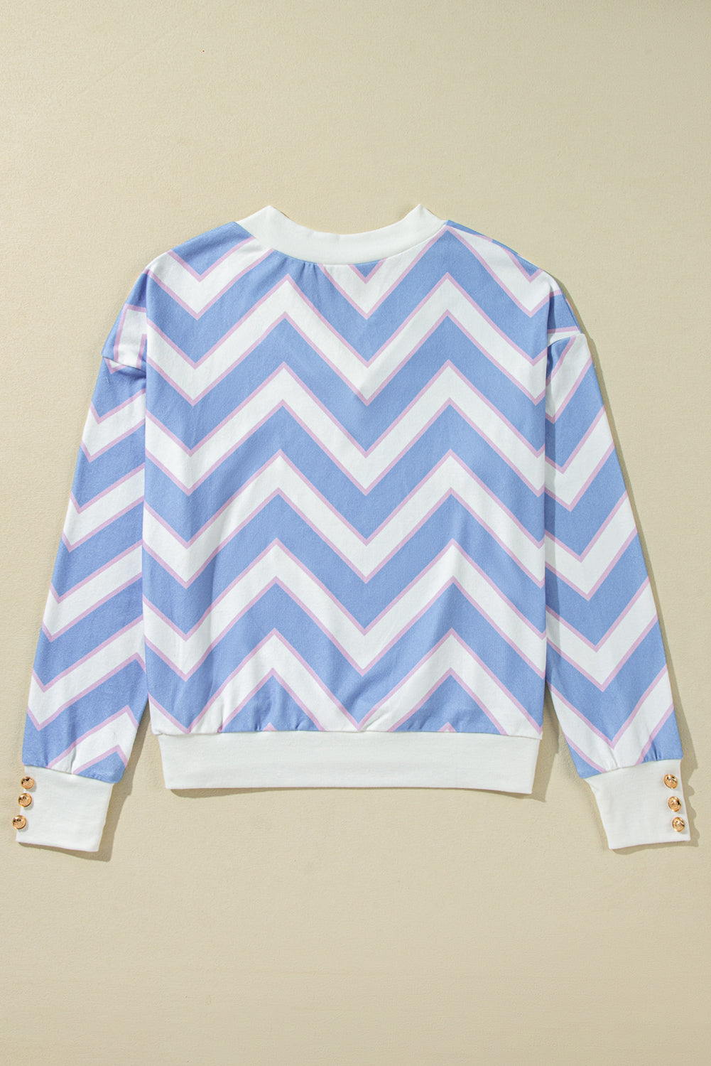 Whitney Striped Print Oversized Top