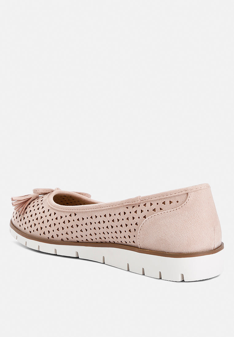 Pacer Perforated Leather Ballerinas