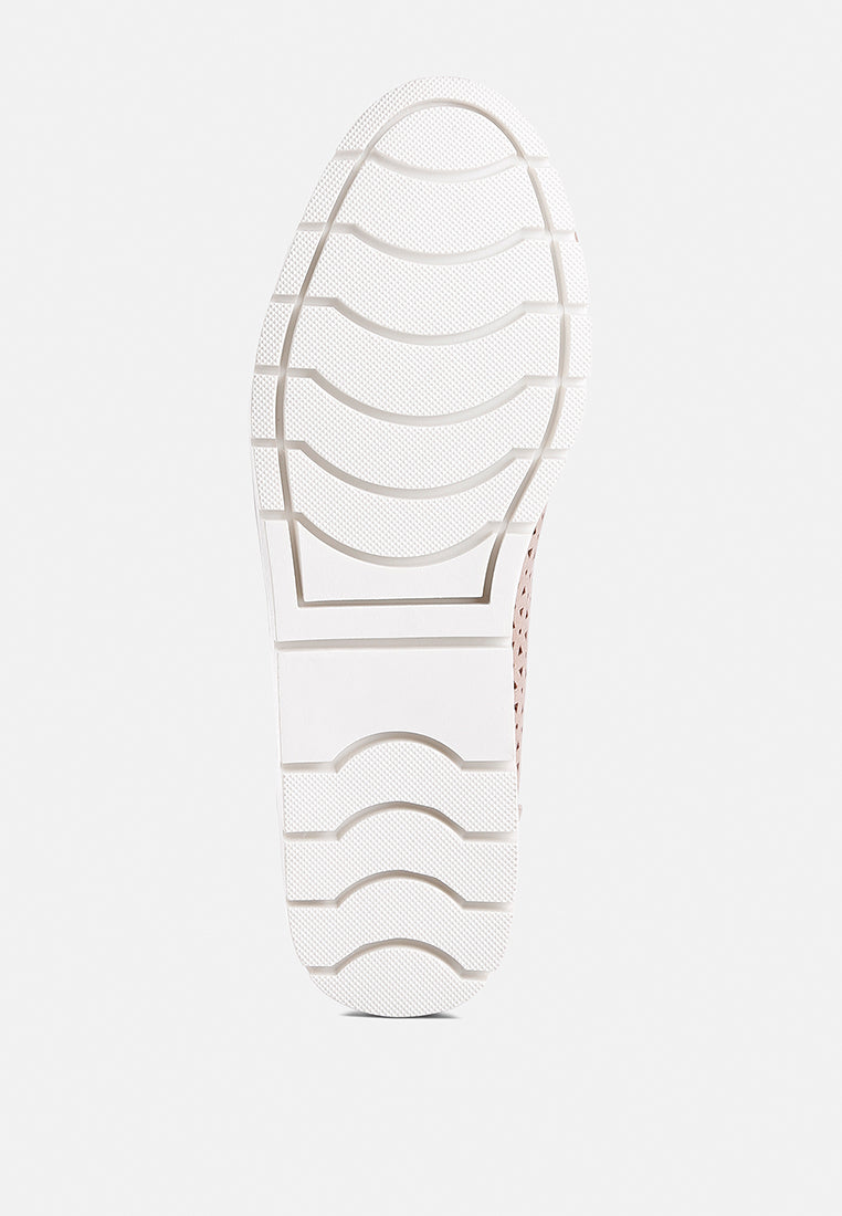 Pacer Perforated Leather Ballerinas