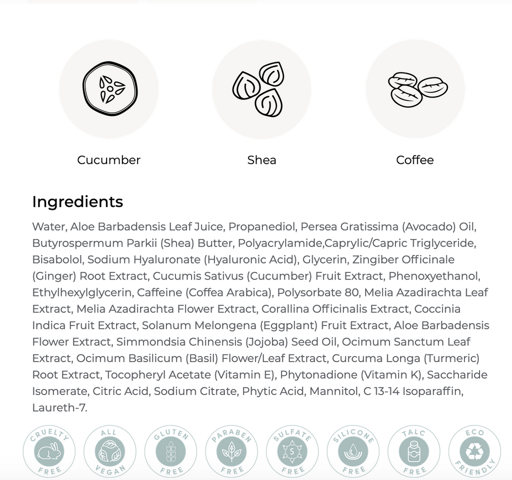 Cucumber Herbal Eye Firming Gel