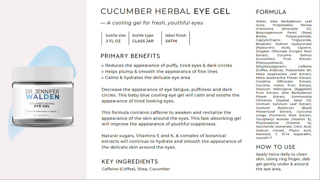 Cucumber Herbal Eye Firming Gel